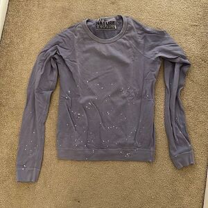 Free City New purple/blue raglan XS